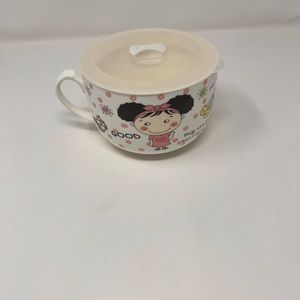 Ceramic Soup Bowl with vented lid